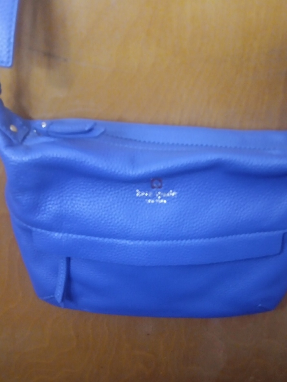 Blue Leather Kate Spade Crossbody Bag -